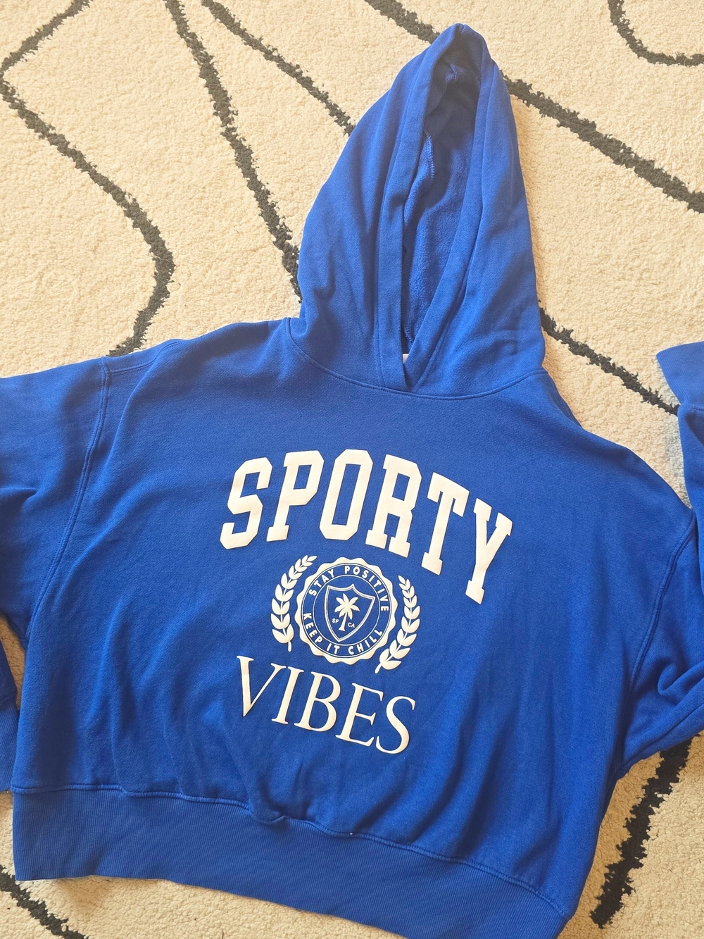 Old Navy Blue Hoodie CROPPED STYLE